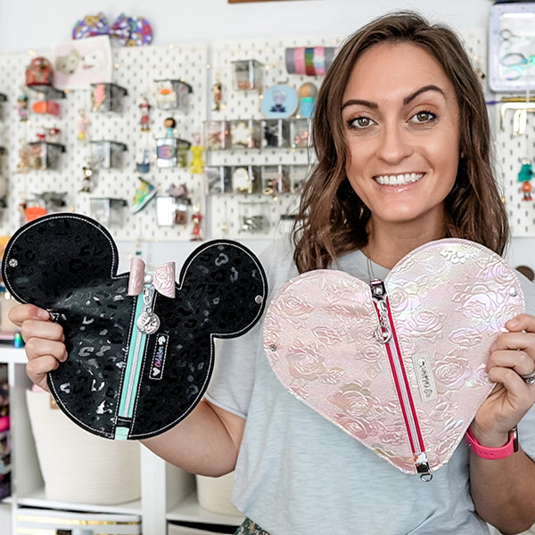 CuteHeart and Magical Mouse Zip Pouch Pattern and SVG - PROCEEDS GO TO CHARITY