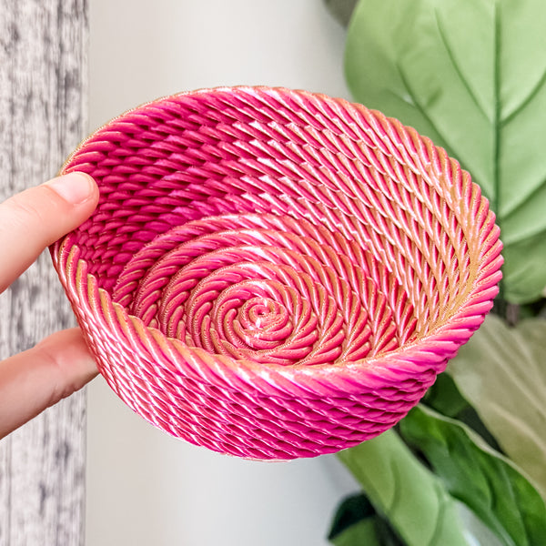 Medium Rope Craft Bowl - Cherry Limeade