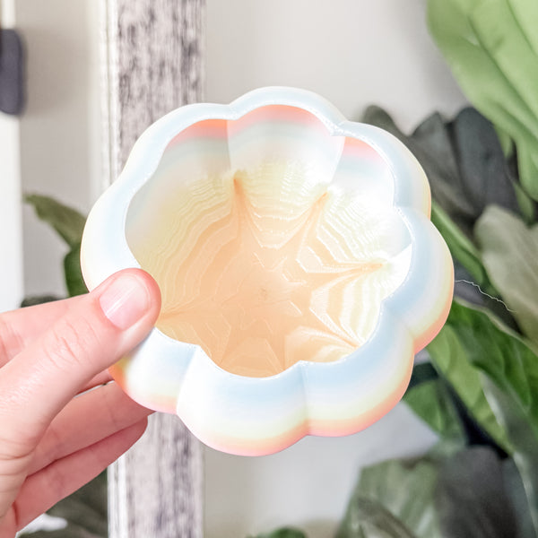 Medium Pumpkin Craft Bowl - Dewey Rainbow - Designed by Newt!