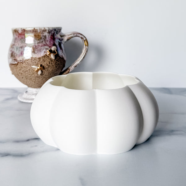 Large Pumpkin Craft Bowl - White - Designed by Newt!
