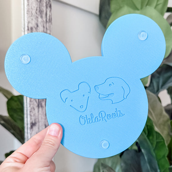 Mouse Craft Tray - Pyramid Base with Grips - Sky Blue