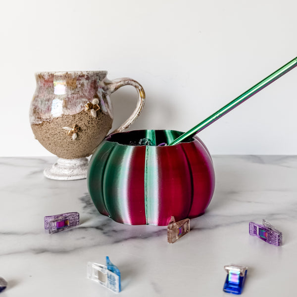 Medium Pumpkin Craft Bowl - Purple Chrome - Designed by Newt!