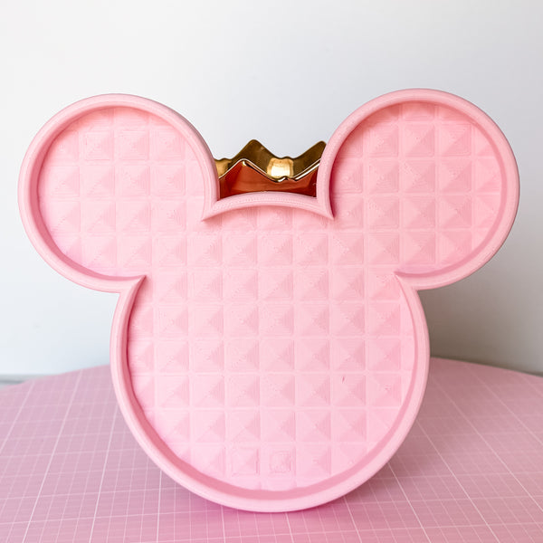 Mouse Craft Tray - Pyramid Base with Grips - Bubblegum