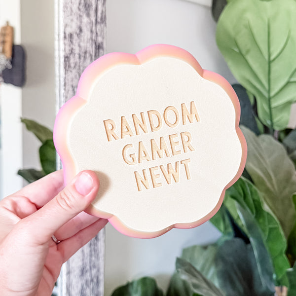 Large Pumpkin Craft Bowl - Matte Rainbow - Pink and Purple - Designed by Newt!