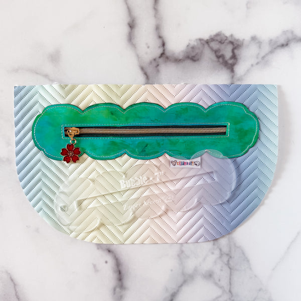 Bubble Zipper Accent Template - Frost - 3 Sizes Available