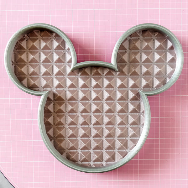 Mouse Craft Tray - Pyramid Base with Grips - Lavender Rainbow