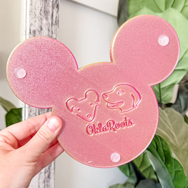 Mouse Craft Tray - Pyramid Base with Grips - Cherry Limeade