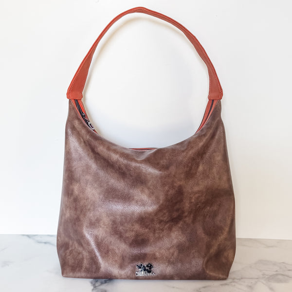As Seen On OklaRoots - Lii Faux Leather Hobo With CryBaby Bag Charm