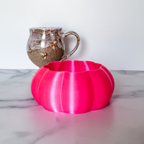 Large Pumpkin Craft Bowl - Hot Pink - Designed by Newt!