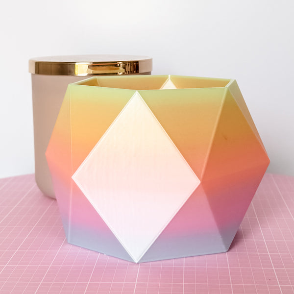 Large Jewel Craft Bowl - Dewey Pastel Rainbow