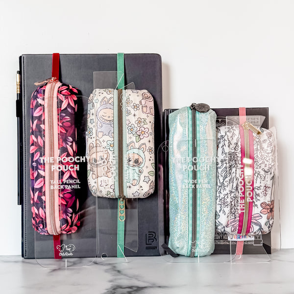 Poochy Pouch - Two Sizes - Set of 4 - Clear -  Acrylic Template