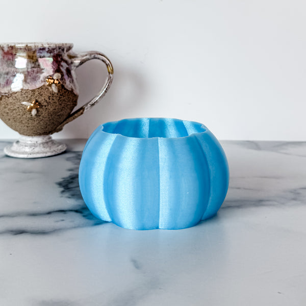 Medium Pumpkin Craft Bowl - Light Blue - Designed by Newt!