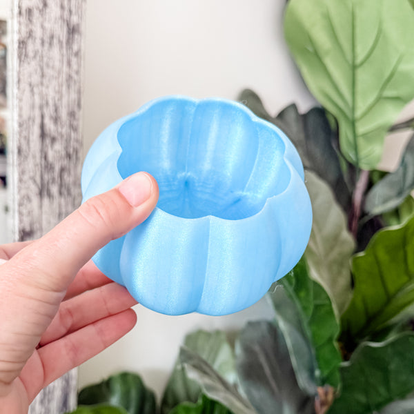 Medium Pumpkin Craft Bowl - Light Blue - Designed by Newt!