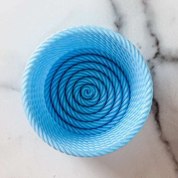 Medium Rope Craft Bowl - Light Blue