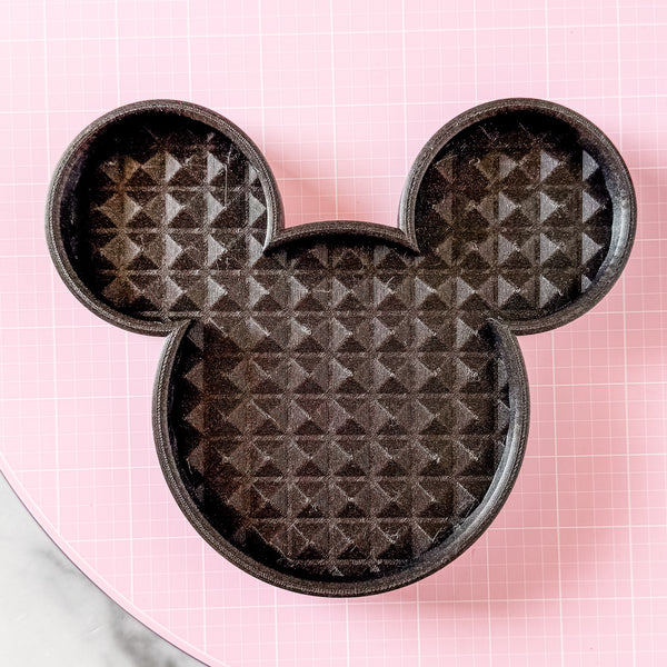 Mouse Craft Tray - Pyramid Base with Grips - Onyx