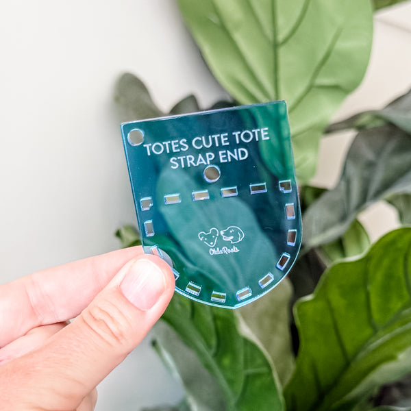 Totes Cute Tote Handle Guide -  Set of 2 - Blue -  Acrylic Template