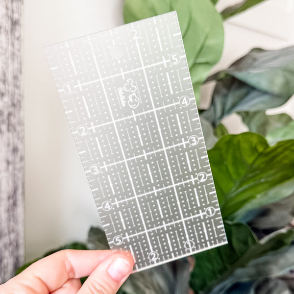 3" x 6" OklaRuler - Frost