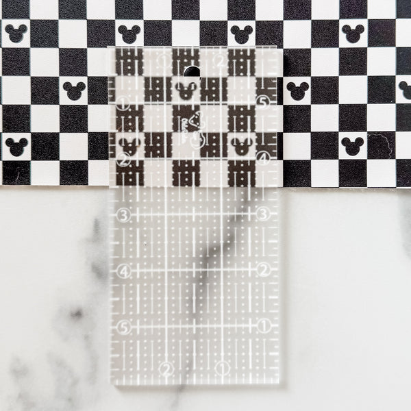 3" x 6" OklaRuler - Frost