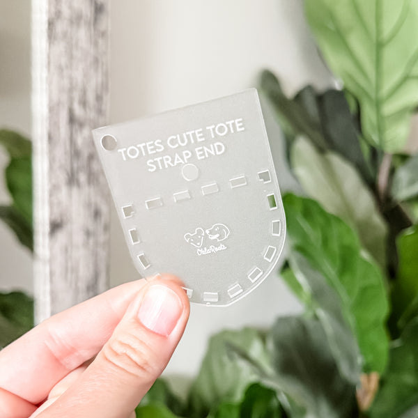 Totes Cute Tote Handle Guide -  Set of 2 - Frost -  Acrylic Template