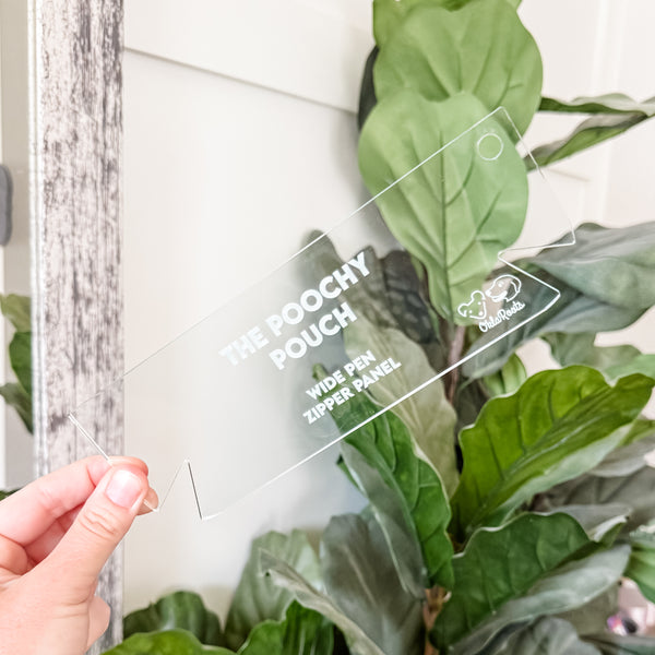 Poochy Pouch - Two Sizes - Set of 4 - Soda -  Acrylic Template