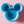 Load image into Gallery viewer, Itty Bitty Mouse Craft Bowl - Baby Blue GLOW