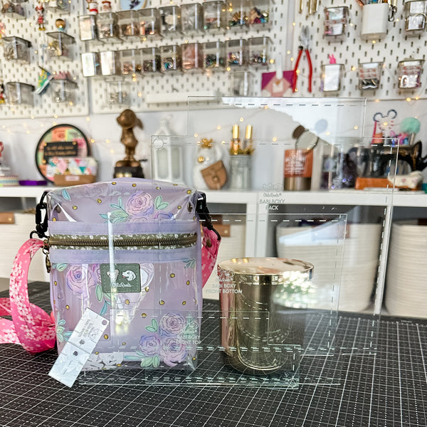 Babi Boxy Pouch and Crossbody  - Set of 4 - Soda - Acrylic Template