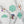 Load image into Gallery viewer, English Paper Piecing Set of 3 - 3/8" Seam Allowance - "Box Top" Style - Light Green - Acrylic Template