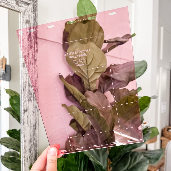 A Little Chonky - Single Panel Add On - Pink -  Acrylic Template