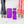 Load image into Gallery viewer, SQUARED Fancy Straps - Size 1.5" - Purple - Set of 3 - Acrylic Template