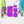 Load image into Gallery viewer, Squared Fancy Straps - Size 1.5" Webbing To 1" Hook - Purple - Set of 3 - Acrylic Template
