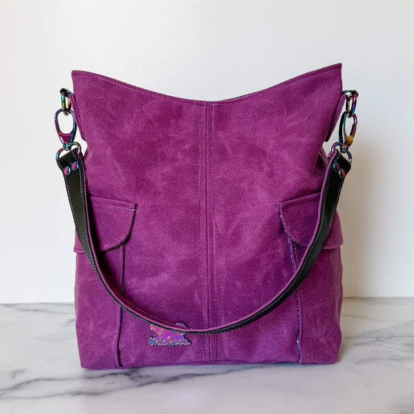As Seen On OklaRoots - Vibrant Waxed Canvas Compass Tote
