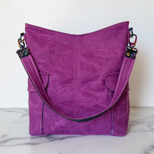 As Seen On OklaRoots - Vibrant Waxed Canvas Compass Tote