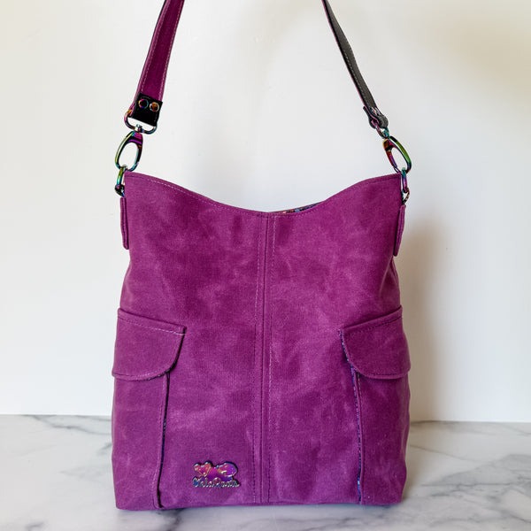 As Seen On OklaRoots - Vibrant Waxed Canvas Compass Tote