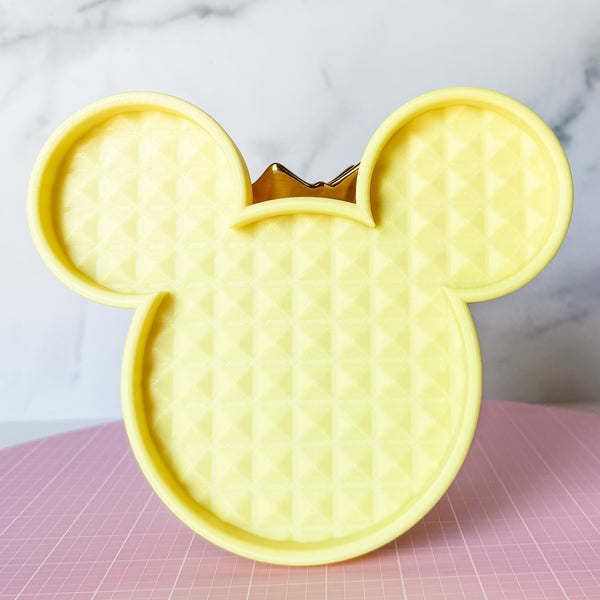 Mouse Craft Tray - Pyramid Base with Grips - Lemon GLOW