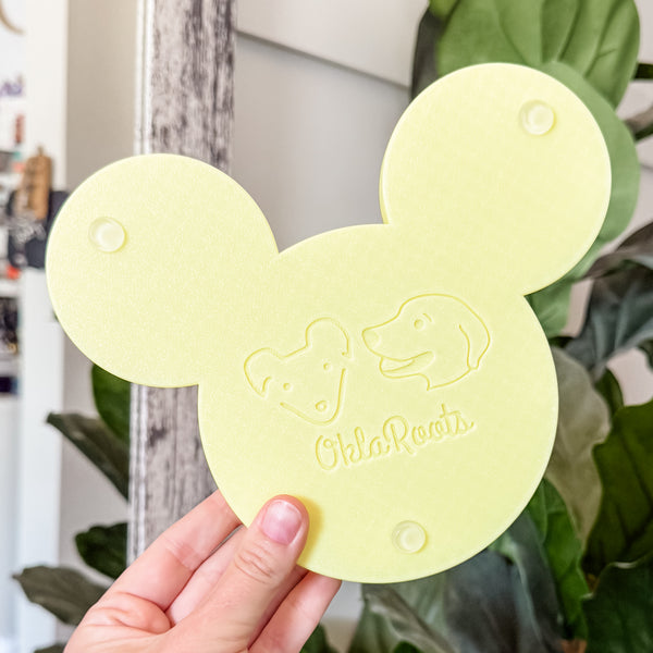 Mouse Craft Tray - Pyramid Base with Grips - Lemon GLOW