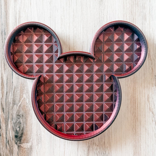 Mouse Craft Tray - Pyramid Base with Grips - Lava