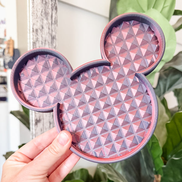 Mouse Craft Tray - Pyramid Base with Grips - Lava