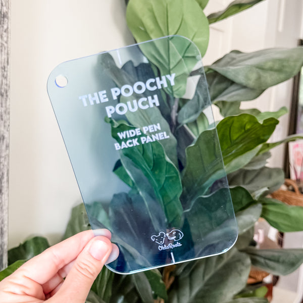 Poochy Pouch - Two Sizes - Set of 4 - Ocean -  Acrylic Template