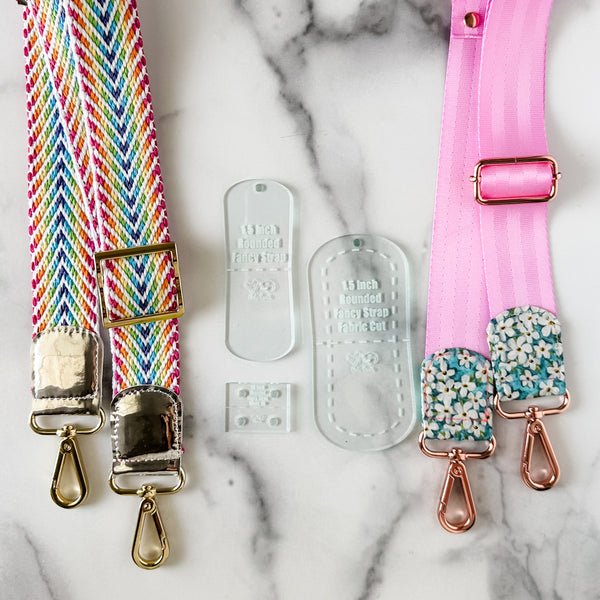Rounded Fancy Straps - Size 1.5" - Soda - Set of 3 - Acrylic Template