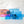 Load image into Gallery viewer, Classic Boxy Bag - Two Tone - Set of 3 - Blue - Acrylic Template