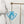 Load image into Gallery viewer, Open Bee - Blue - Hanging Charm - Sold Individually