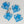 Load image into Gallery viewer, Open Bee - Blue - Hanging Charm - Sold Individually
