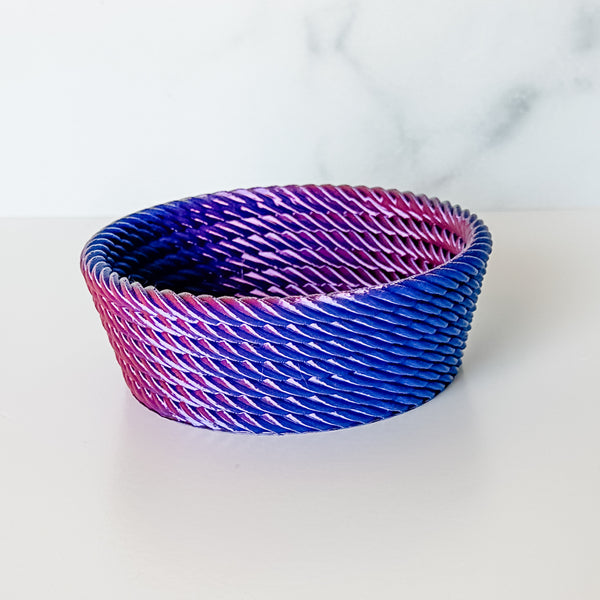 Medium Rope Craft Bowl - Purple Chrome