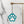 Load image into Gallery viewer, Puppy Paw - Teal - Hanging Charm - Sold Individually