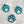 Load image into Gallery viewer, Puppy Paw - Teal - Hanging Charm - Sold Individually