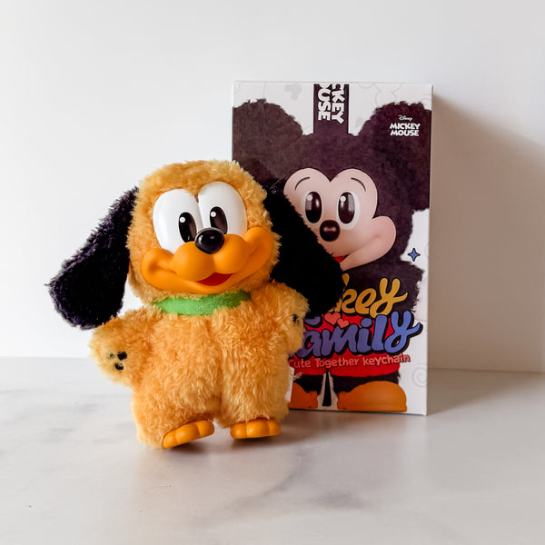 From Our Stash - Mickey Family Cute Together Keychain Series Figures - Pluto - Box Open On Bottom