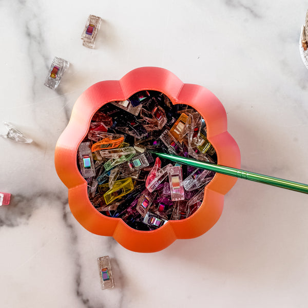 Large Pumpkin Craft Bowl - Orange Pink - Designed by Newt!