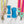 Load image into Gallery viewer, Rounded Fancy Straps - Size 1.5" Webbing To 1" Hook - Blue - Set of 3 - Acrylic Template