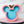 Load image into Gallery viewer, Tiered Large Mouse Shaped Craft Bowl - Classic Rainbow - Aqua