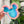 Load image into Gallery viewer, Tiered Large Mouse Shaped Craft Bowl - Classic Rainbow - Aqua
